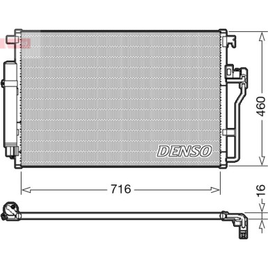 Denso | Kondensator, Klimaanlage | DCN17008