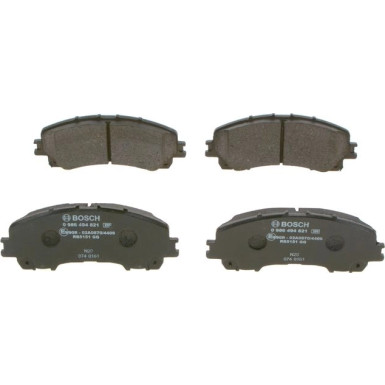 0 986 494 821 Bremsbelagsatz, Scheibenbremse