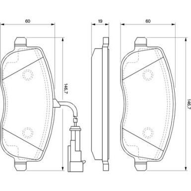 0 986 494 068 Bremsbelagsatz, Scheibenbremse