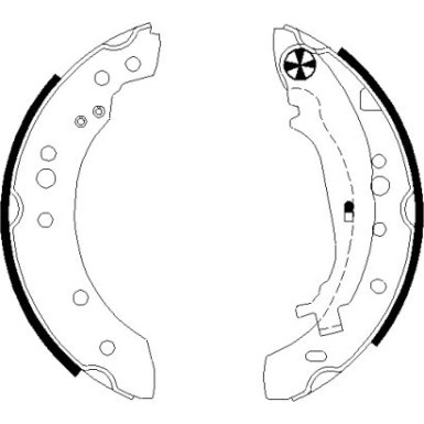 91068800 Bremsbackensatz