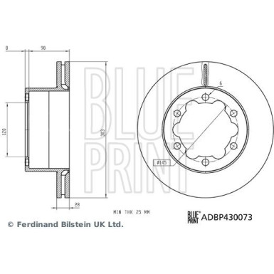 Blue Print | Bremsscheibe | ADBP430073