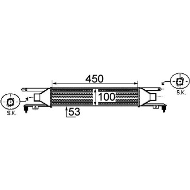 Mahle | Ladeluftkühler | CI 250 000P