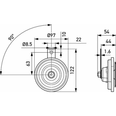 Hella | Horn | 3AL 002 952-811
