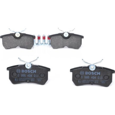 BOSCH | Bremsbelagsatz, Scheibenbremse | 0 986 494 011