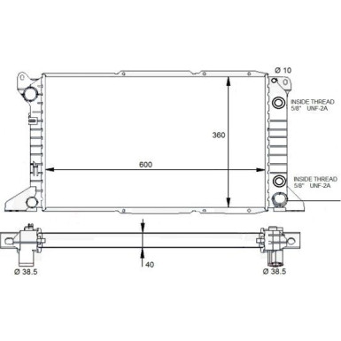 NRF | Kühler, Motorkühlung | 59132 NRF | Kühler, Motorkühlung | 59132
