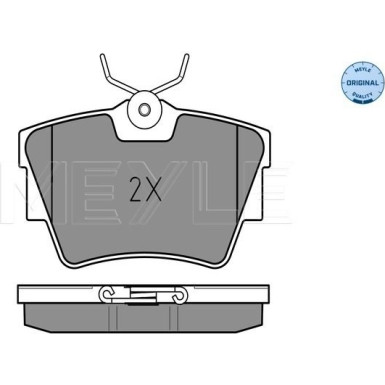 025 232 2416/W Bremsbelagsatz, Scheibenbremse MEYLE-ORIGINAL: True to OE.