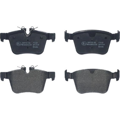 P 36 037 Bremsbelagsatz, Scheibenbremse PRIME LINE