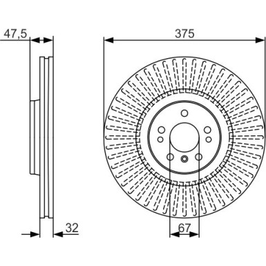 BOSCH | Bremsscheibe | 0 986 479 A26