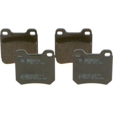 0 986 424 754 Bremsbelagsatz, Scheibenbremse