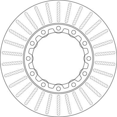 DF6307S Bremsscheibe TRW SINGLE