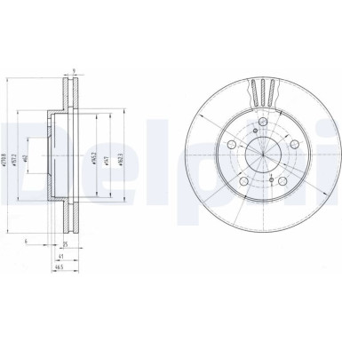 Delphi | Bremsscheibe | BG2906