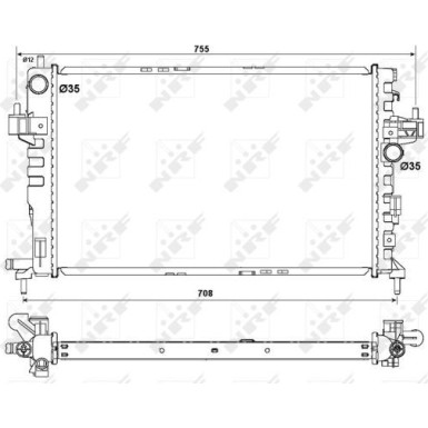 54753 Kühler, Motorkühlung EASY FIT 54753 Kühler, Motorkühlung EASY FIT