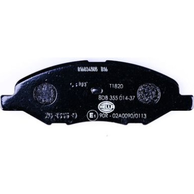 Hella | Bremsbelagsatz, Scheibenbremse | 8DB 355 014-371