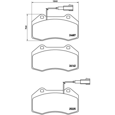 Brembo Bremsbelagsatz, Scheibenbremse PRIME LINE P 23 139