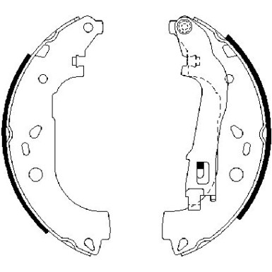 0 986 487 717 Bremsbackensatz