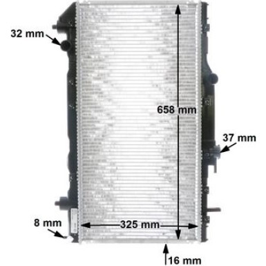Mahle | Kühler, Motorkühlung | CR 533 000S