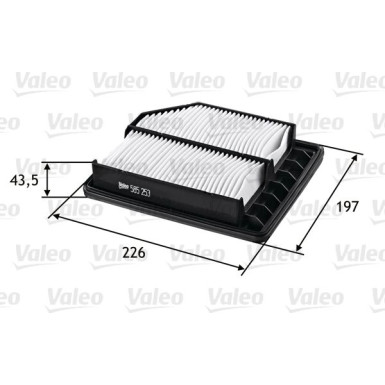 Valeo | Luftfilter | 585253