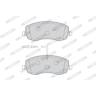 Ferodo | Bremsbelagsatz, Scheibenbremse | FDB4154