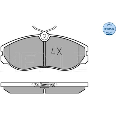 Meyle Bremsbelagsatz, Scheibenbremse MEYLE-ORIGINAL: True to OE 025 214 8115