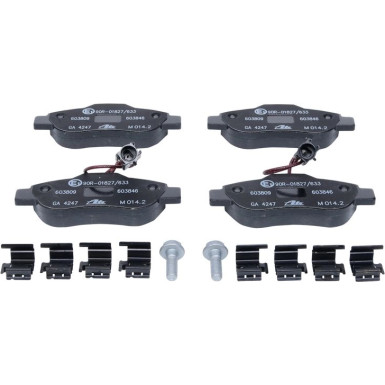 ATE | Bremsensatz, Scheibenbremse | 24.0120-0184.1 + 13.0460-3846.2