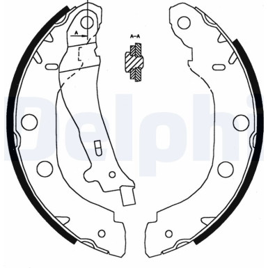 LS1828 Bremsbackensatz
