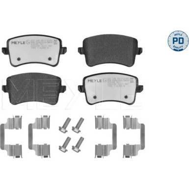 Meyle Bremsbelagsatz, Scheibenbremse MEYLE-PD: Advanced performance and design 025 246 0617-2/PD