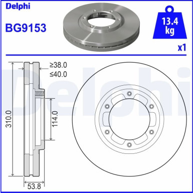 BG9153 Bremsscheibe BG9153 Bremsscheibe