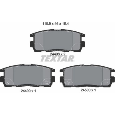 2449801 Bremsbelagsatz, Scheibenbremse Q+