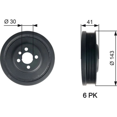 TVD1001 Riemenscheibe, Kurbelwelle DriveAlign™
