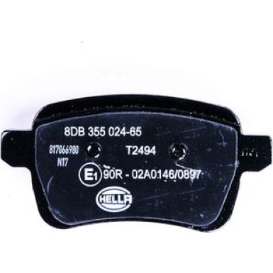 Hella | Bremsbelagsatz, Scheibenbremse | 8DB 355 024-651
