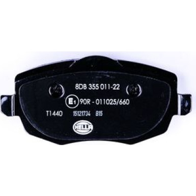 Hella | Bremsbelagsatz, Scheibenbremse | 8DB 355 011-221