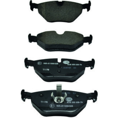 Hella | Bremsbelagsatz, Scheibenbremse | 8DB 355 008-761