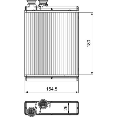 Valeo Wärmetauscher, Innenraumheizung 811517