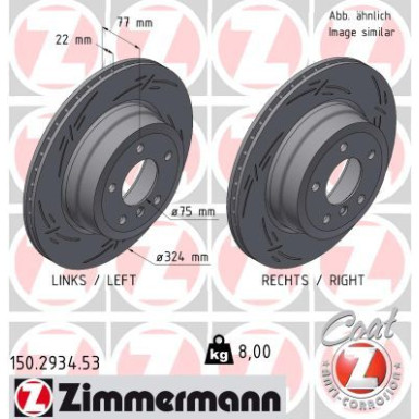 150.2934.53 Bremsscheibe BLACK Z