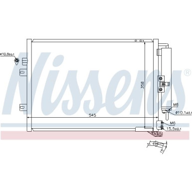 Nissens | Kondensator, Klimaanlage | 940125