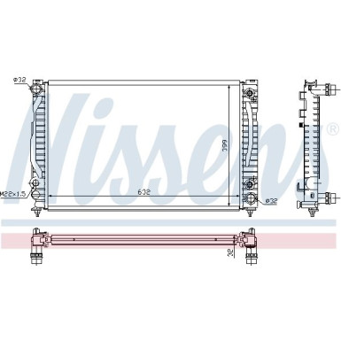 60498 Kühler, Motorkühlung ** FIRST FIT **