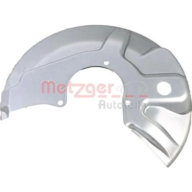 2 x METZGER Spritzblech, Bremsscheibe | 6115431