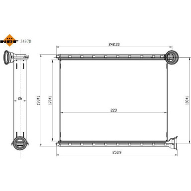 54378 Wärmetauscher, Innenraumheizung 54378 Wärmetauscher, Innenraumheizung