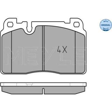 025 256 4316 Bremsbelagsatz, Scheibenbremse MEYLE-ORIGINAL: True to OE.