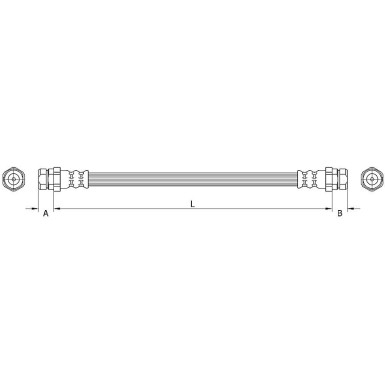 Metzger | Bremsschlauch | 4110634
