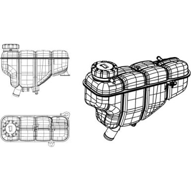 454044 Ausgleichsbehälter, Kühlmittel EASY FIT