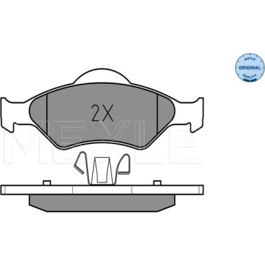 Meyle Bremsbelagsatz, Scheibenbremse MEYLE-ORIGINAL: True to OE 025 232 0018