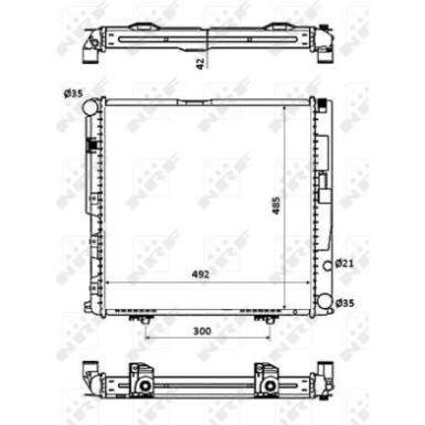 53876 Kühler, Motorkühlung EASY FIT 53876 Kühler, Motorkühlung EASY FIT
