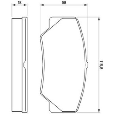 0 986 491 410 Bremsbelagsatz, Scheibenbremse
