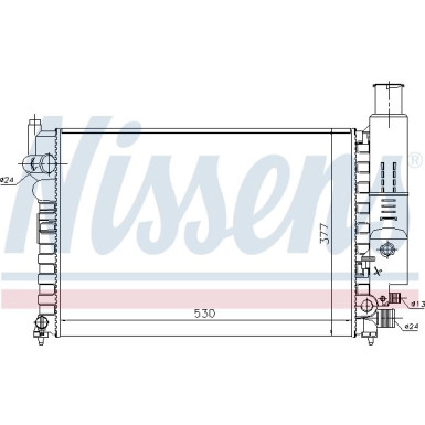 Nissens | Kühler, Motorkühlung | 61230