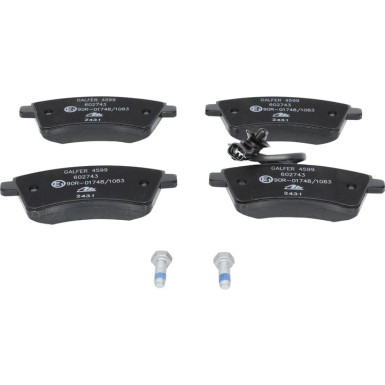 ATE | Bremsensatz, Scheibenbremse | 24.0126-0180.1, 13.0460-2743.2