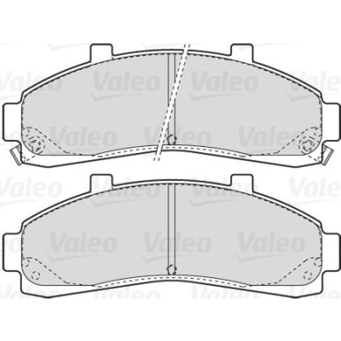 Valeo | Bremsbelagsatz, Scheibenbremse | 301906