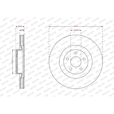Ferodo | Bremsscheibe | DDF3111C