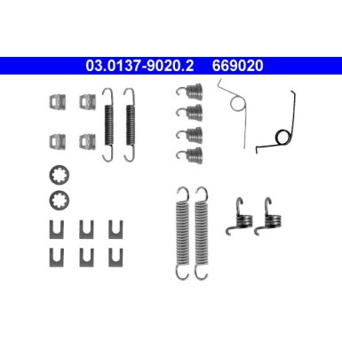 03.0137-9020.2 Zubehörsatz, Bremsbacken 03.0137-9020.2 Zubehörsatz, Bremsbacken