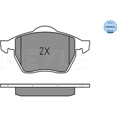 025 230 1820/W Bremsbelagsatz, Scheibenbremse MEYLE-ORIGINAL: True to OE.